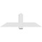 Ekena Millwork Eugene Architectural Grade PVC Gable Bracket, 60"W x 20"H x 6"D x 6"F, 8/12 Pitch GBP060X20X0606EUG00 - alternate 3
